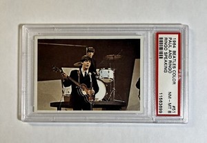 1964 Topps Beatles Color #51 PSA 8 Ringo Speaking Paul McCartney Ringo Starr