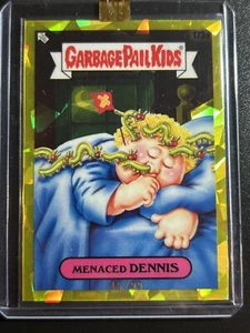 Topps Garbage Pail Kids GPK Sapphire Card YELLOW Refra 173a Menaced Dennis 45/99 - Picture 1 of 2