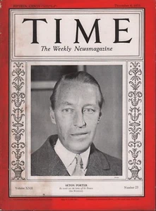 Time Magazine December 4 1933 Seton Porter 100518DBE - Picture 1 of 1