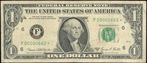 1969 D LOW SERIAL NUMBER STAR Atlanta $1 One Dollar Federal Reserve Note F1907F* - Picture 1 of 3