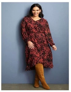 NEW WITH TAGS RRP $150 SARA SIZE 22 LONG SLEEVE DRESS - Picture 1 of 5