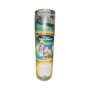 Santa Muerte Lluvia de Dinero Veladora - Holy Death Money Rain Candle Abundancia - Picture 1 of 1