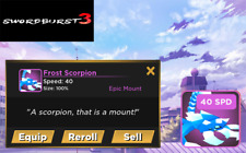 Roblox - Swordburst 3 - Frost Scorpion " Epic Mount " Perfect Speed And Size