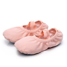 Non-Slip Breathable Girls Ballet Shoes Cotton Canvas Soft Gymnastic Women