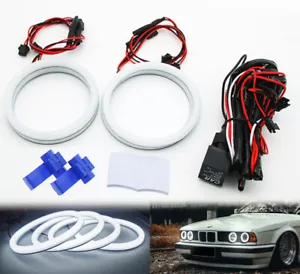 4X120MM Cotton LED Angel Eyes Halo Rings Headlight For BMW E30 E32 E34 525i 530i - Imagen 1 de 6