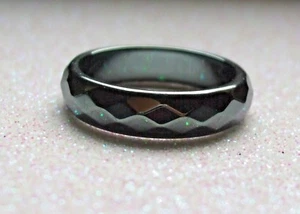 Hämatit Ring, Blutstein, facettiert, 6mm, verschiedene Größen, Schmuck,  - Bild 1 von 1