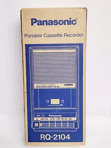 Altavoz grabadora casete portátil Panasonic Slim Line CA y batería - RQ-2104 - Imagen 1 de 4