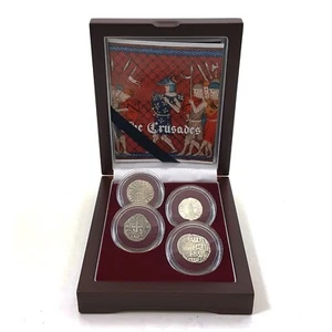 Crociate Quattro Monete Argento Collezione Boxata - Vedi Descrizione ED - Foto 1 di 5