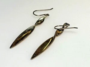 Vintage Sterling Silver Earrings 925 Jewellery Dangle Drop 4.64g - Picture 1 of 8