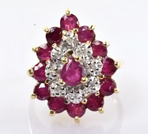 Vintage Rubin & Diamant Ring 14 Karat Gelbgold 2,34 Karat Größe 6,25 - Bild 1 von 4