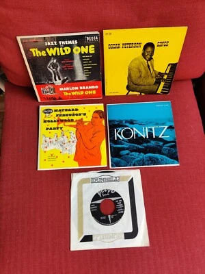 Lot of 6 Jazz /45 Jazz lps Themes,Oscar Peterson,Konitz, Maynard Ferguson,Getz  Foto 1 de 4