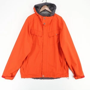 Prana Syncline Rain Shell Jacket Mens XXL Red Full Zip Hooded Vented - Picture 1 of 14