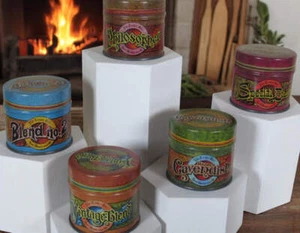 Vintage Tinder Box Store Round Tobacco or Stash Tins Set of Five - Picture 1 of 2
