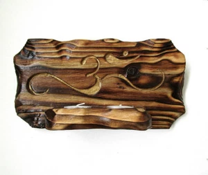 Ohm - Sconce - Tea Light Holder - Handmade - Wooden Candle Holder - OM - Picture 1 of 4