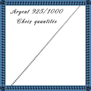 Chaîne boules facettées 1,2mm, en argent 925/1000 (1 mètre). Réf : BEAD8L120 - Foto 1 di 1