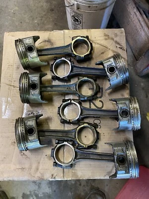 F100 F250 Ford 240 6 Cylinder Connecting Rod And Piston Set C8AE-A #P - Image 1 of 4