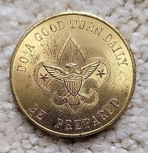 1964-65 World's Fair Wonderful World of Scouting 1-1/4" Coin Boy Scouts BSA - Picture 1 of 2