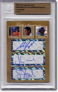Matt LaPorta * Fernando Martinez * JASON HEYWARD Rookie Autograph BGS Auto #/10