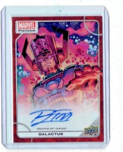 Galactus 2022 Marvel Platinum Red Variant Auto/Autograph Card - Picture 1 of 1