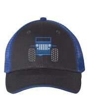 Low Profile Trucker Cap - Jeep - Charcoal/Royal/Midnight/Patriot/Deep Water/Blue