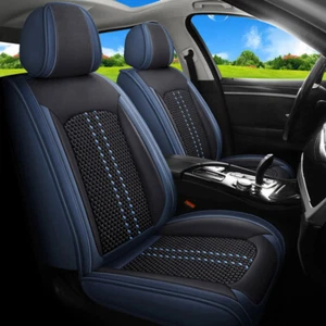 Luxury Leather Car Seat Covers 5-Sits Full Set Front Rear Protector for HONDA - Picture 1 of 41