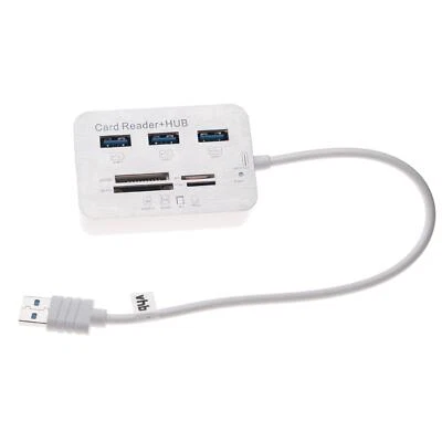 Lecteur SD USB 3.0 Type A vers 3x USB-Hub + slots MS/SD/M2/TF - Photo 1/2