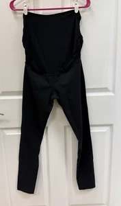 Beyond Yoga Beyond the Bump Womens Large Black Maternity Leggings - Picture 1 of 9