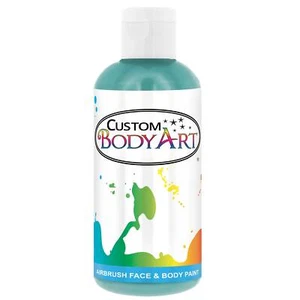 Aerografo a base acqua 8 oz AQUA BLUE personalizzato body art trucco viso e corpo - Foto 1 di 4