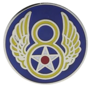 Air Force 8th 8AF 3/4 inch hat lapel pin HO14693 F6D15F - Picture 1 of 2
