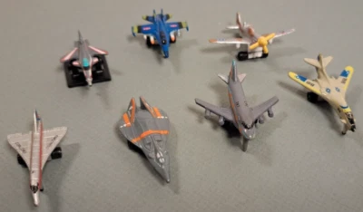 Galoob Micro Machines Sun Color Changers: Stealth, X29, Bi Bomb, F-18, 747, P51 - Image 1 of 4