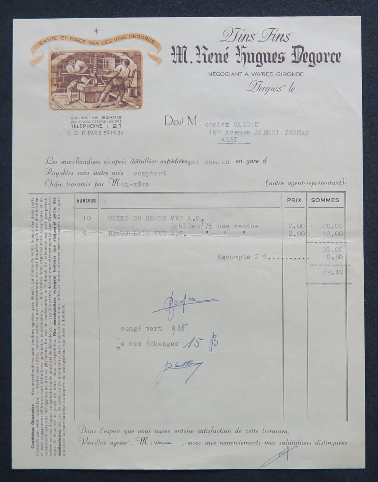 VAYRES HUGUES DEGORCE VINOS FINOS vino ilustrado 92 - Imagen 1 de 1