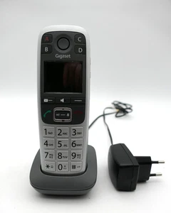 Gigaset E560HX / słuchawka DECT + stacja ładująca / testowana funkcja / Siemens - Zdjęcie 1 z 7
