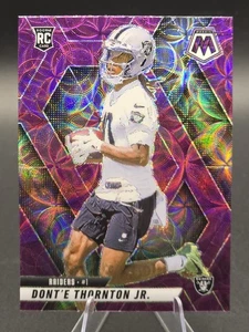 2025 Panini Mosaic Dont'e Thornton Jr Purple Scope Mosaic Prizm (RC) 369 Raiders - Bild 1 von 2
