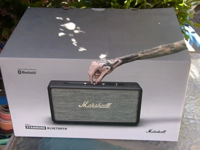 全新经过测试 Marshall Stanmore 蓝牙扬声器 / 黑色 / 第一代 — 第 1/4 张图片