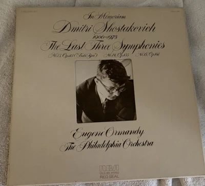 DMITRI SHOSTAKOVICH : IN MEMORIUM : THE LAST THREE SYMPHONIES - EUGENE ORMANDY Foto 1 de 3
