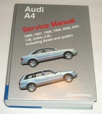Manual de servicio Audi A4 1996-2001 Avant Quattro 1.8 Turbo 2.8 taller de reparación Foto 1 de 4