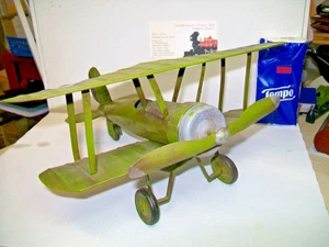 Britischer Doppeldecker - Blechmodell aus Hobbyaufgabe - Flugzeug gut erhalten ! - Picture 1 of 8