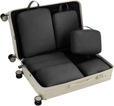 Compression Packing Cubes Set - 6 Lightweight Luggage Organizers for Travel - Image 1 of 4