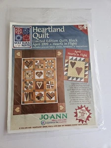 Kits de bloques de edredón JoAnn Fabrics 1999 Heartland abril NUEVO - Imagen 1 de 1