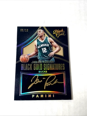 2015 Black Gold Signatures Holo/10 Jabari Parker High End Oro Autógrafo ¡Auto! Foto 1 de 2