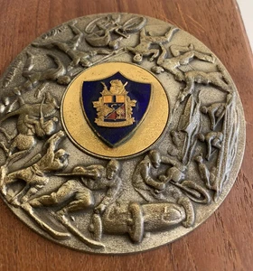 CREST MILITAR Carabinieri Escudo De Madera Vintage Centro Deportivo Vintage - Picture 1 of 6