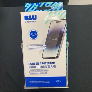 Blu Element Tempered Glass Screen Protector for Apple iPhone 16 Pro - Picture 1 of 1
