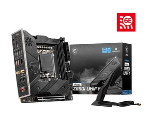 NEW! MSI MEG Z690I UNIFY Mini-ITX Motherboard DP+HDMI LGA1700 DDR5 - Picture 1 of 5