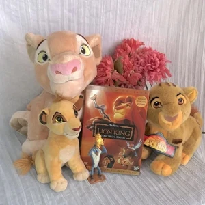 Disney Rey León Grande NALA y 2 Simbas - 1 Peluche Nuevo con Etiquetas y DVD #1 - Imagen 1 de 15