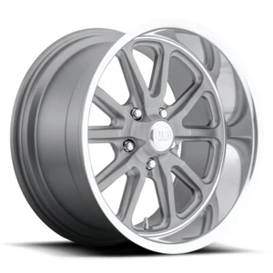 17x7 +1 F, 17x8 +1 R, US Mag 1PC U111 Rambler 5x4.75 Gray Wheels (Set of 4) - Picture 1 of 3