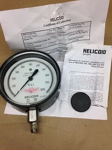 HELICOID Gauge P/N F4C1H1A10000000000, 440ALSM 4BT, 0-1000 PSI, TG .25% C-CERT - Picture 1 of 7