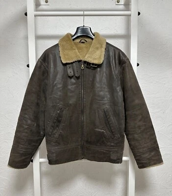 Vintage Shearling Aviator Jacket Type B-3 Large USA Fly - Image 1 of 4