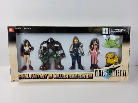 Bandai Final Fantasy VII 7 FF Collectible Edition 6 Figures Set 1998 Vintage NEW Cover