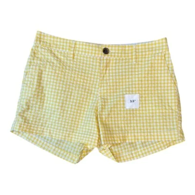 Old Navy Everyday Shorts Yellow Gingham Casual Summer Cute Size 2 NWT - Image 1 of 4