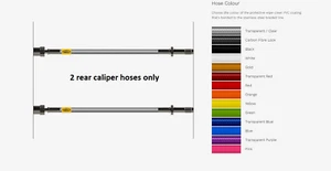 HEL Rear caliper hoses For BMW E90 E91 E92 E93 F20 F21 F22 F23 F30 F31 F32 E84 - Picture 1 of 1